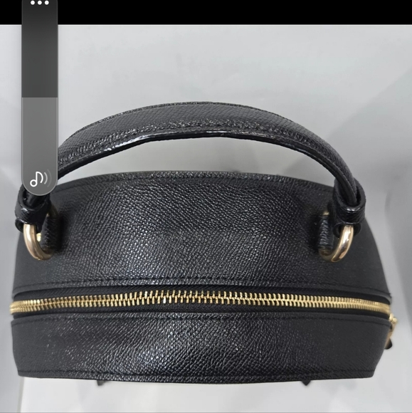 COACH Black Pebble Textured Leather Backpack F76624. - Picture 6 of 11